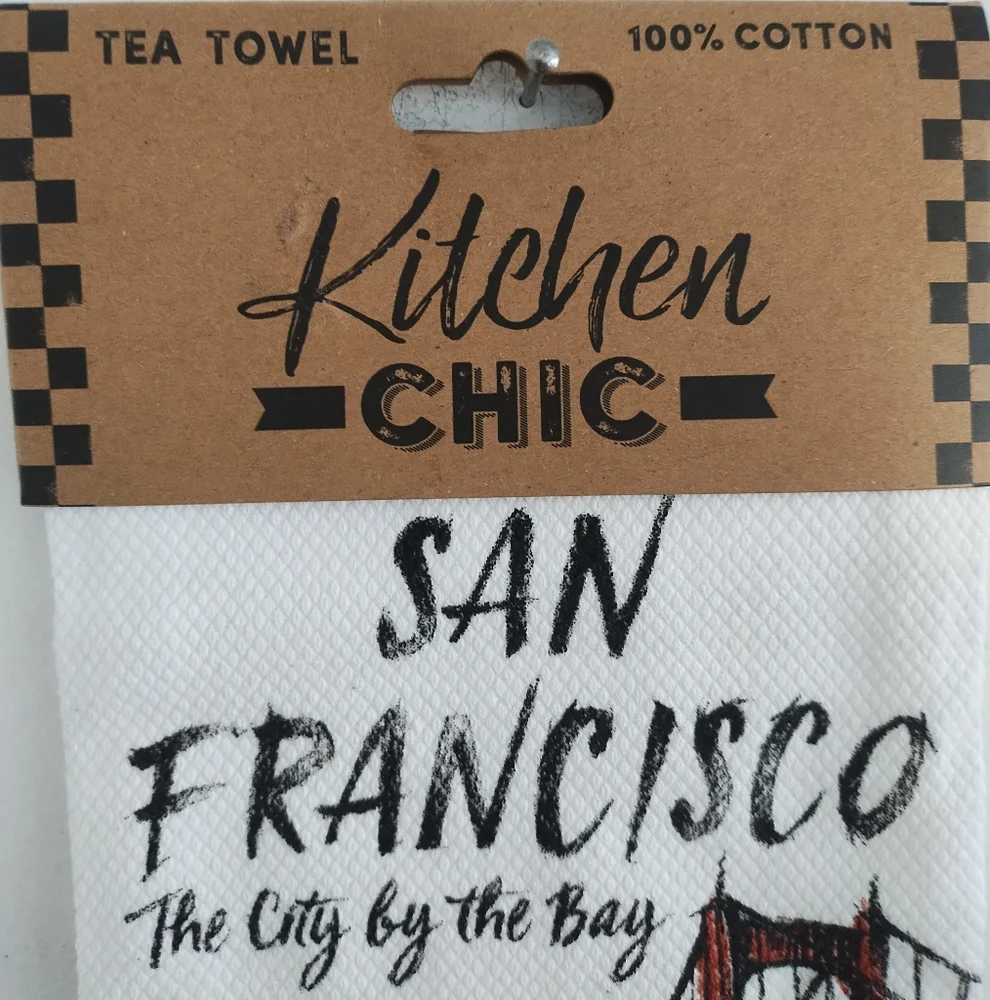 NWT San Francisco Golden Gate Bridge Kitchen Tea Towel